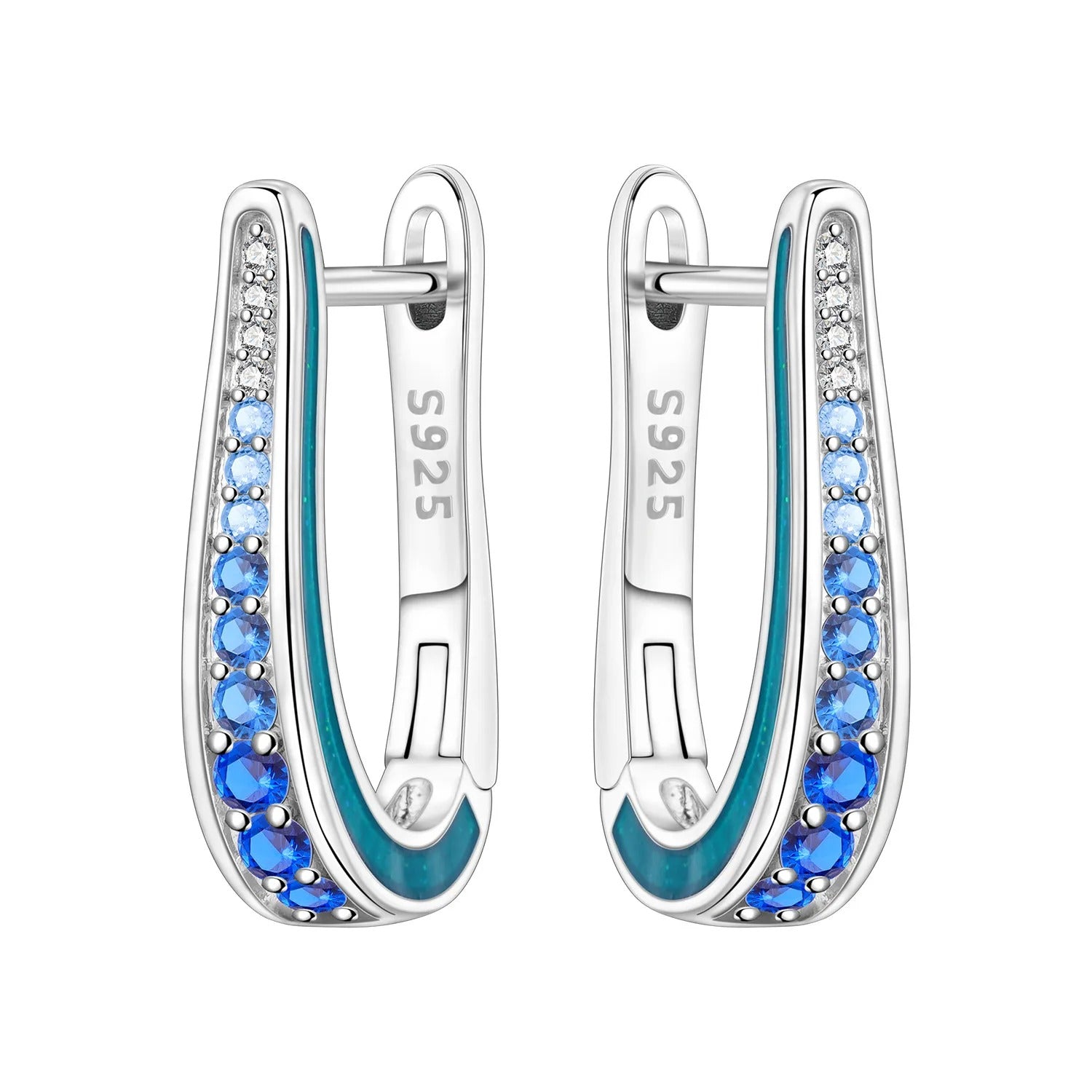 Simple Blue Gradient Earrings