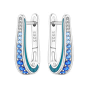 Simple Blue Gradient Earrings