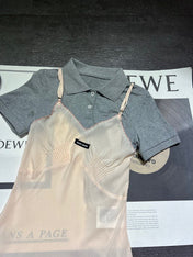 MIUMIU 26S TWO PIECE POLO SET 869