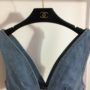 LOEWE 26S DENIM BRALETTE TOP 393