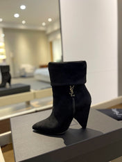 SL NIKI BOOTIES BLACK SUEDE