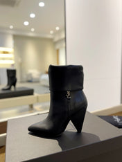 SL NIKI BOOTIES BLACK CALFSKIN