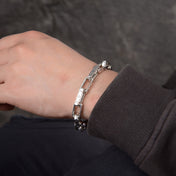 LV MONOGRAM CHAIN SILVER BRACELET