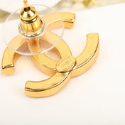 CHANE OIL DRIPPING DOUBLE C EARRINGS