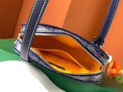 GOYA SECOND-HAND TOAST BAG 21CM NAVY BLUE CANVAS