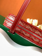 GOYA SECOND-HAND TOAST BAG 21CM RED CANVAS