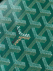 GOYA SECOND-HAND TOAST BAG 21CM GREEN CANVAS