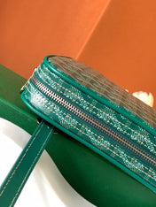 GOYA SECOND-HAND TOAST BAG 21CM GREEN CANVAS