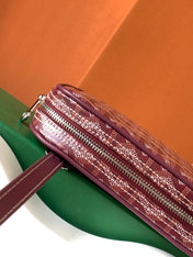 GOYA SECOND-HAND TOAST BAG 21CM BURGUNDY CANVAS