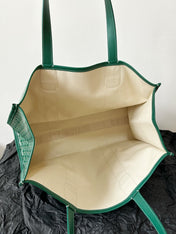 GOYA VILLETTE TOTE 45CM GREEN CANVAS