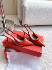 Vlogo Slingback Pump 65MM Shiny Red