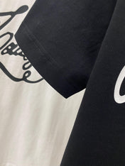 LV T-SHIRT IN BLACK COTTON 239616