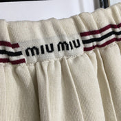 MIUMIU 26S KNITTED MINI PLEATED SKIRT 890